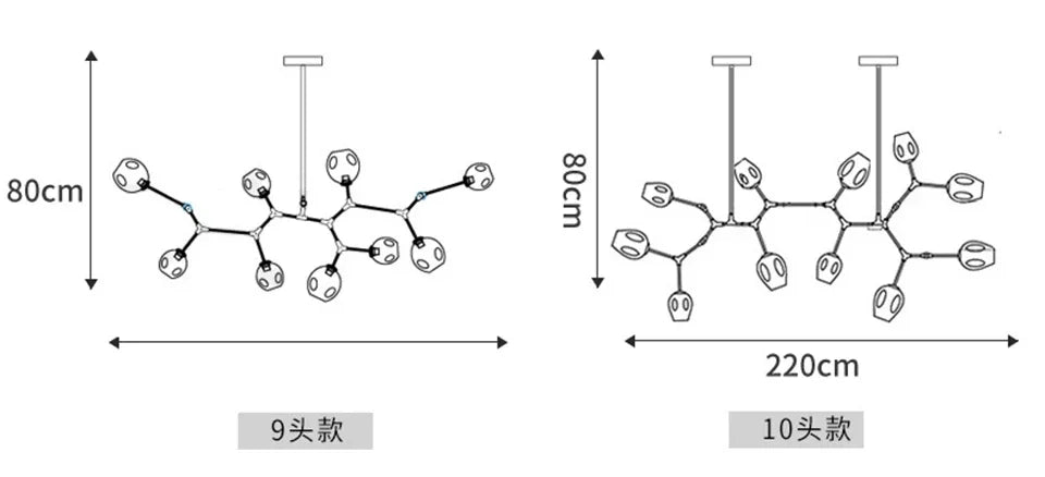 Modern Lustre Glass Chandelier LOFT LED Ceiling Lamp Pendant Lamp Living Dining Room Home Decor Hanging Lights Kitchen Fixtures