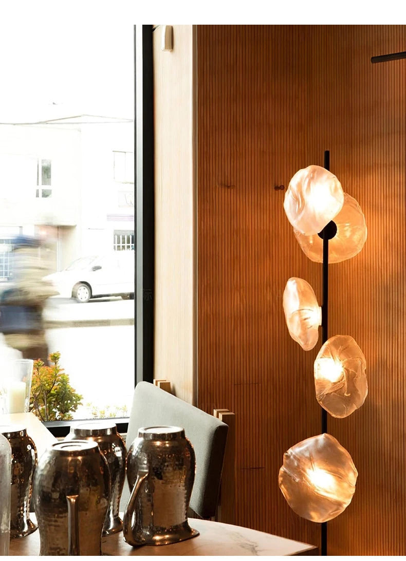 Italian Style Floor Lamp Light Luxury Living Room Bedroom Lava Glass Villa Nordic Minimalist Vertical Atmosphere Art Lamp 2025