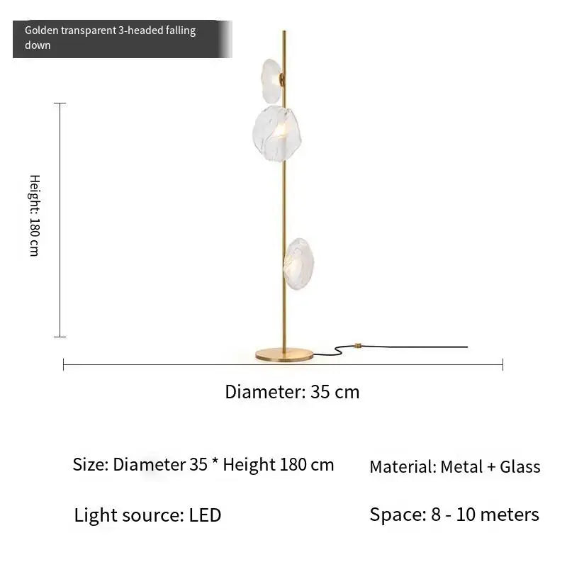 Italian Style Floor Lamp Light Luxury Living Room Bedroom Lava Glass Villa Nordic Minimalist Vertical Atmosphere Art Lamp 2025