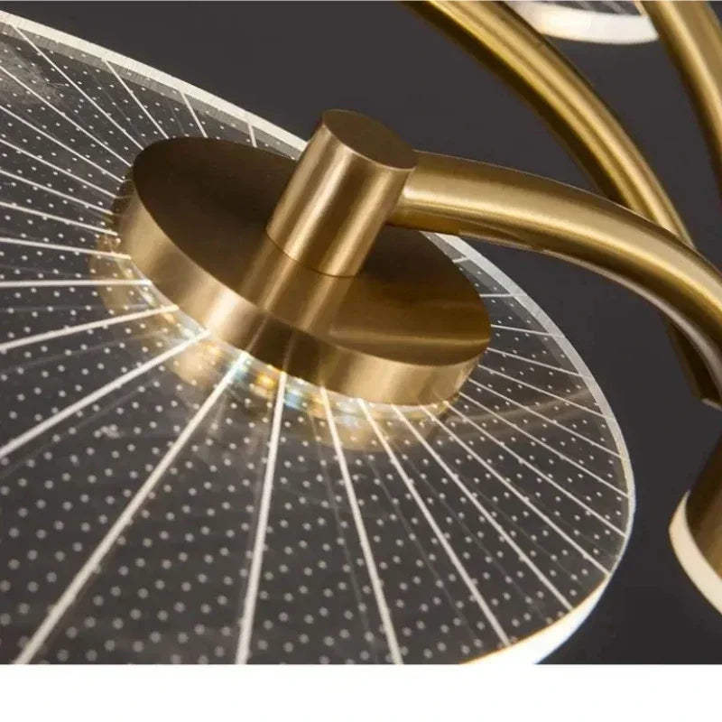 Nordic ceiling light luxury Design lotus lamp lustre gold arcylic hanging lights Decoration Dining Room island kitchen light