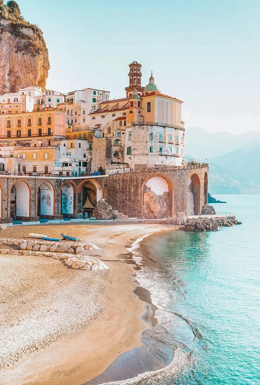 Colorful Italian Cityscape Canvas Print Poster Venice Milan Florence Naples Street View Art Vibrant Travel Wall Decor for Home