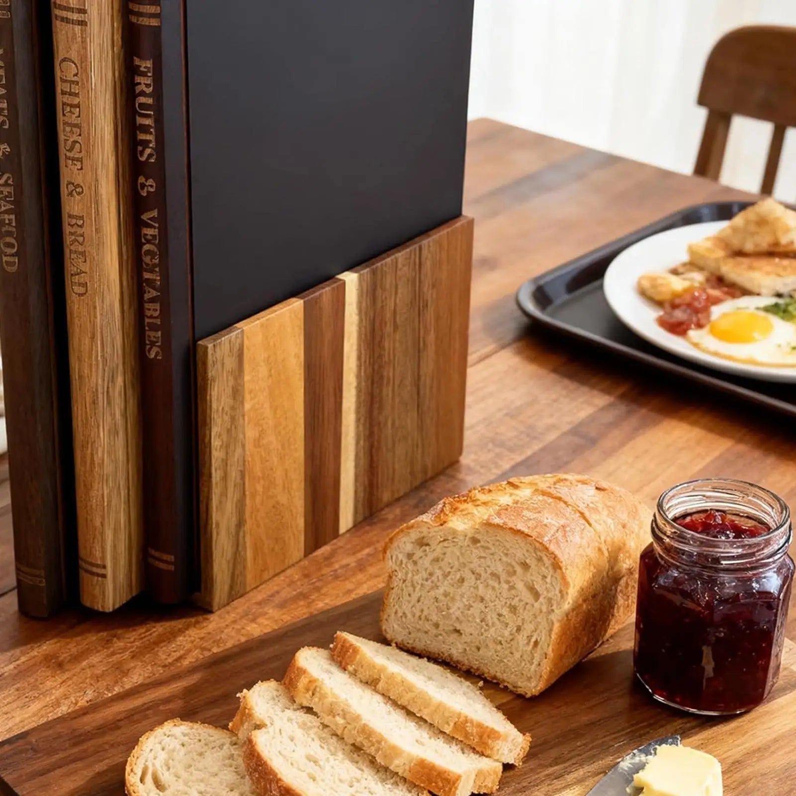 Cutting Boards for Kitchen 3 Pieces Book Shaped Thickened cutting Boards for Cheese Meat Vegetables Home Kitchen Supplies