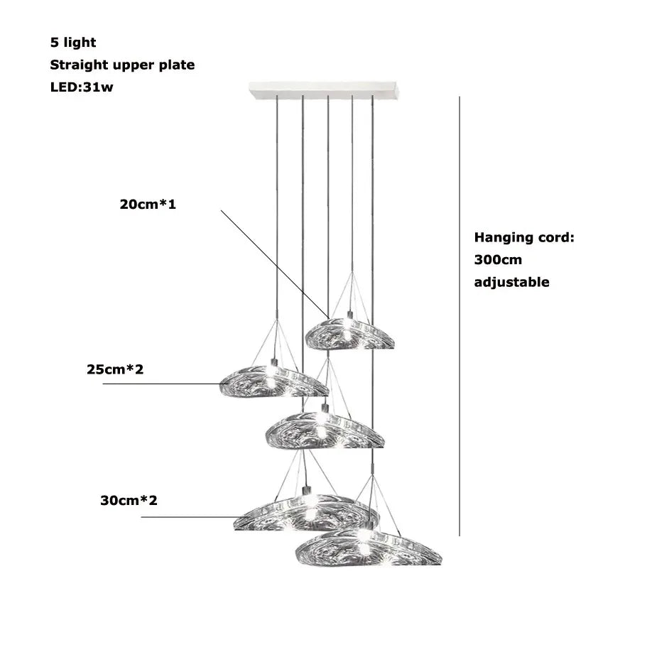 Italian Designer Living room Pendant Light Modern Home Decor Bedroom Kitchen Dining Room Chandelier Stairs Loft Lighting Fixture