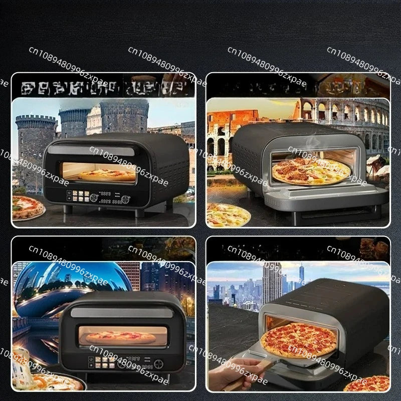 Pizza machine, multi-functional household electric oven 1700W high-power and large-capacity automatic electric oven