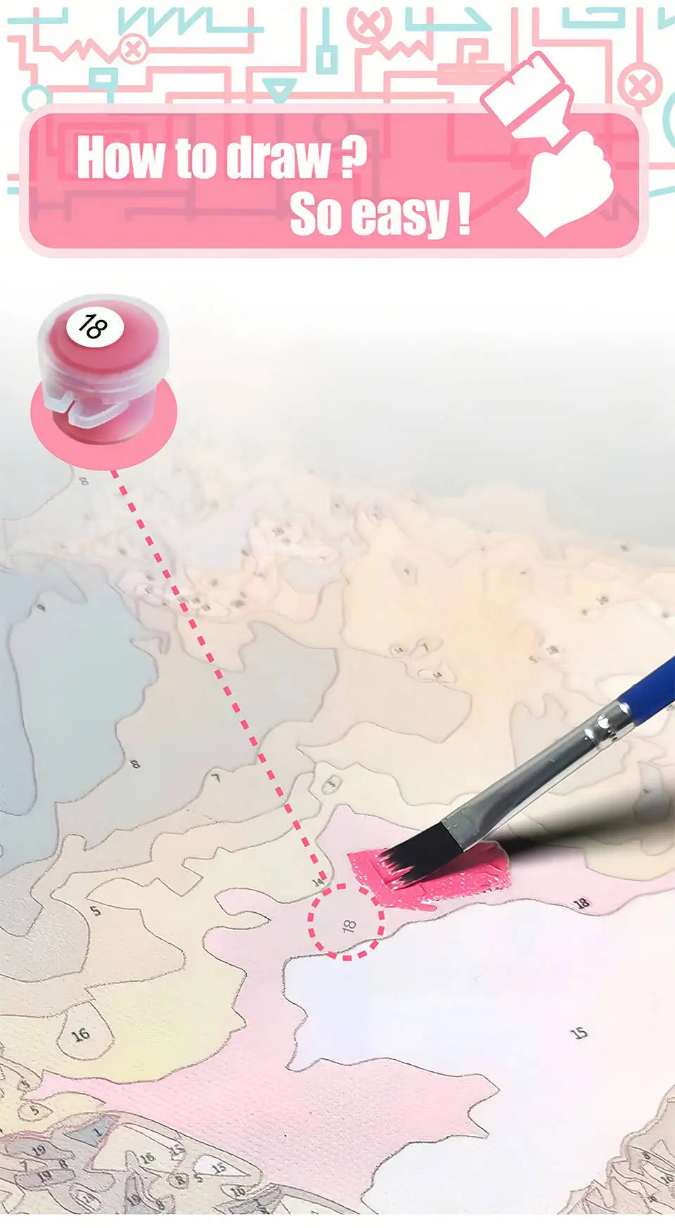 DIY Painting By Numbers Sea Beach Digital Oil Painting Scenery Drawing On Canvas Adult Number Painting Landscape Handmade Gift