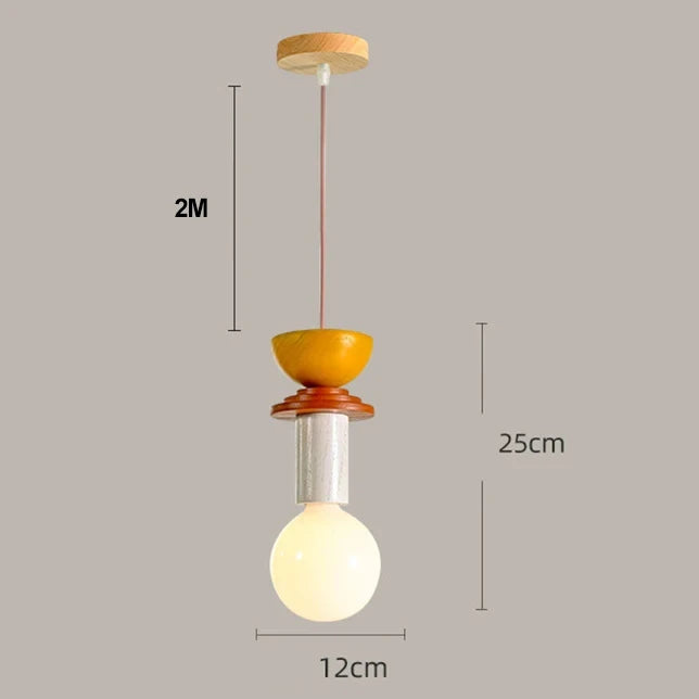 Nordic Lamp Wood LED Pendant Lights Kitchen Home Decor Hanglamp Restaurant Ceiling Chandelier Luminaire Bedroom Light Fixture