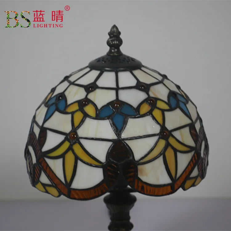 European Tiffany Table Lamp For Indoor Bedroom Bedside Retro Creative Restaurant Cafe Bar Study Table Lamp