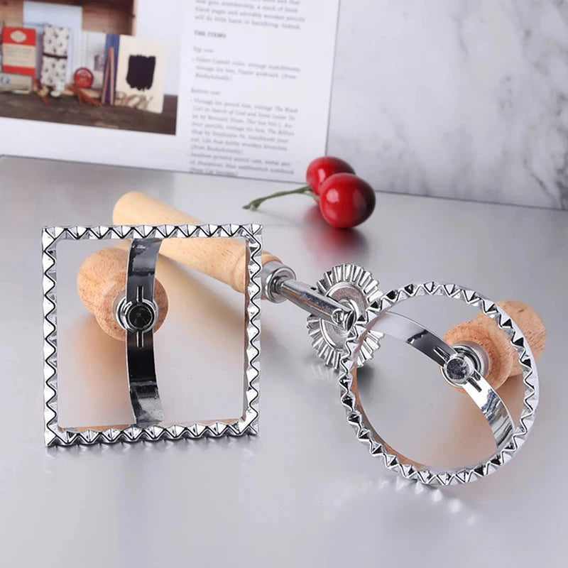 Ravioli Cutter Set Includes Pasta Press, Mold, and Attachment Tools Complete DIY Making Kit