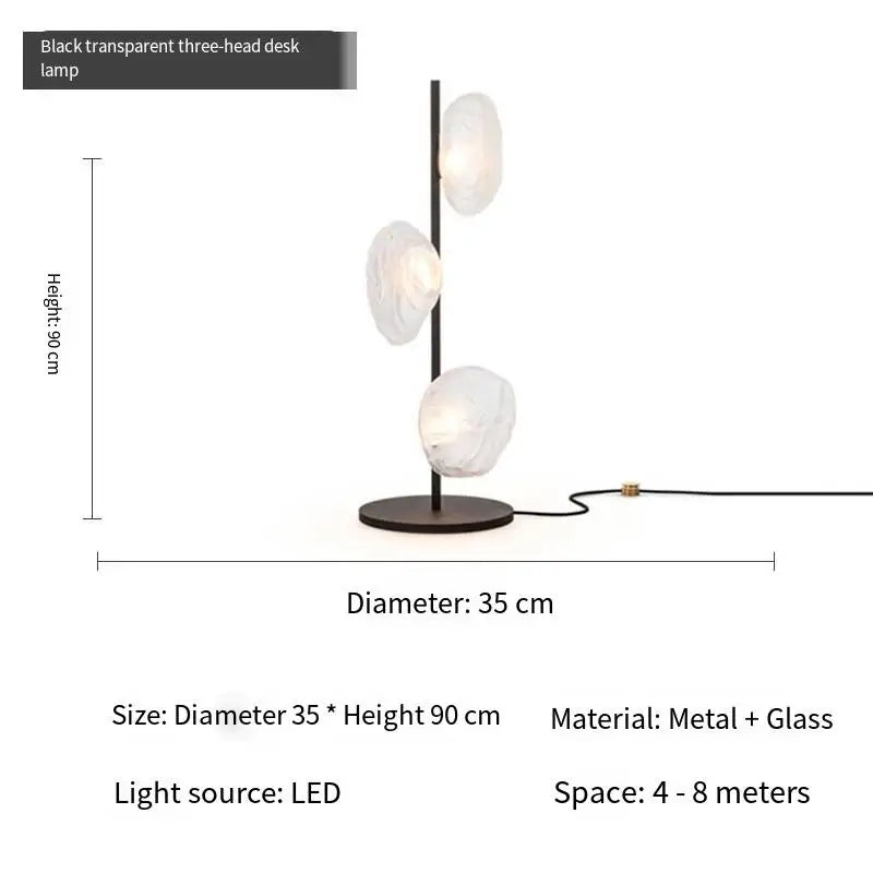 Italian Style Floor Lamp Light Luxury Living Room Bedroom Lava Glass Villa Nordic Minimalist Vertical Atmosphere Art Lamp 2025