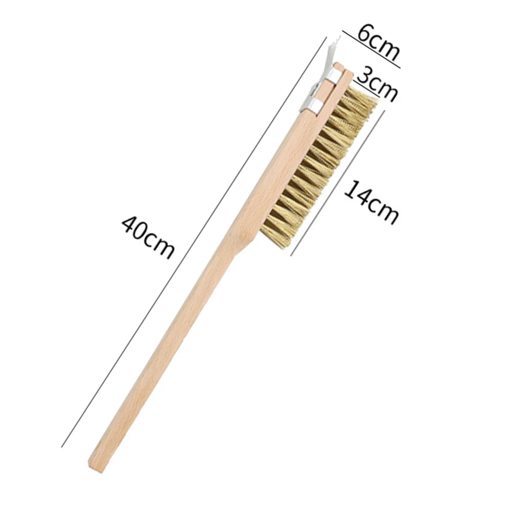 Pizza Oven Accessories Cleaning Brush  Ash Rake Pizza Turning Spinner Fork oven gloves BBQ Tool Stove Brush Grill  Grill Scraper