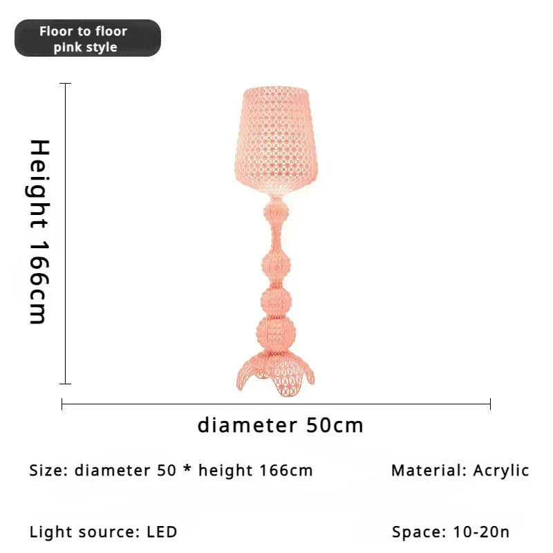 Italian Minimalist Living Room hollow LED Floor Lamp Hotel Decorative Modern Bedroom sofa Study Hollow Wine Atmosphere Light