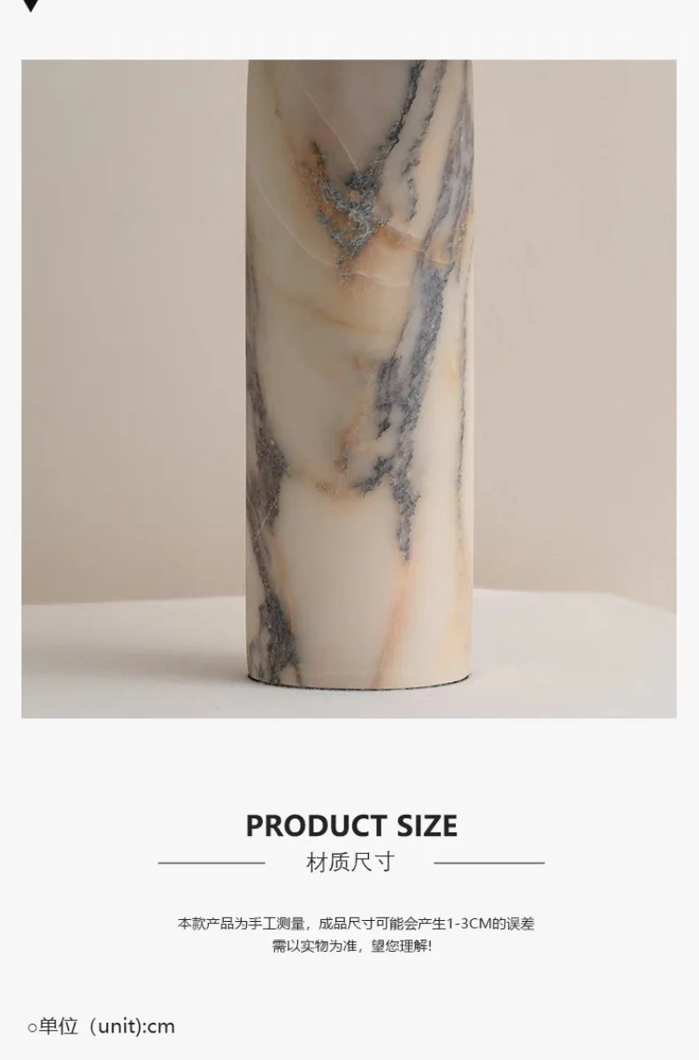 Italian Design Marble Stone Table Lamp LED E27 Minimalist Modern Desk Lights Home Decor Living/model Room Bedroom Study Cafe Bar