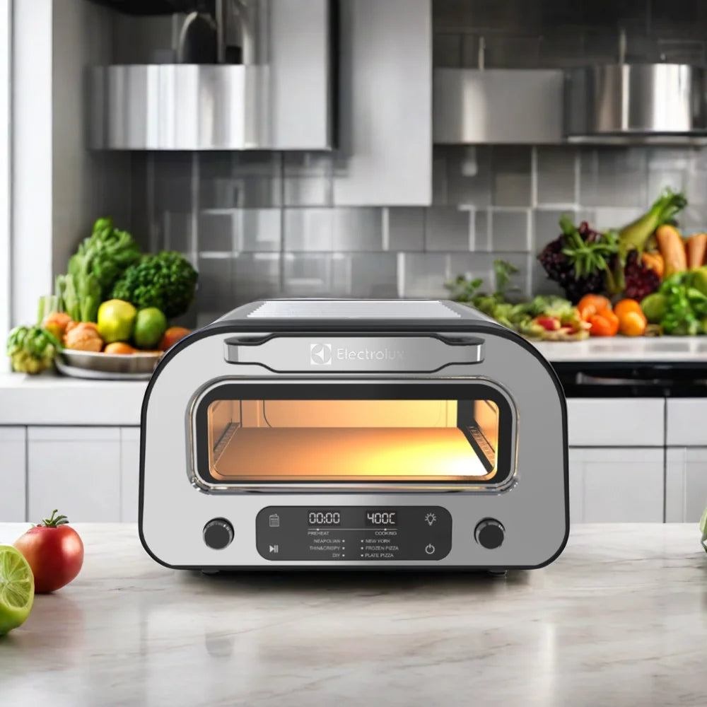 Pizzeria Indoor Pizza Oven, with Multi Pizza Presets & Simple Touch Controls, Electric, New