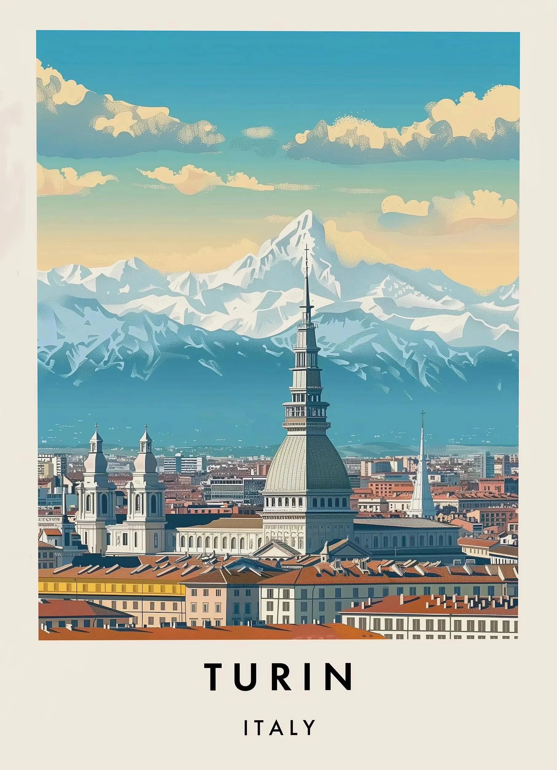 Classic Tourist City Edinburgh Rome Milan Urban Architecture Tourism Art Poster Canvas Paintings Wall Art Pictures Home Decor