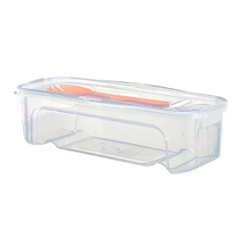 Microwave Pasta Cooking Box with Strainer Heat Resistant Pasta Box With Salad Spoon Steamer Spaghetti Cooker Kitchen Accessories