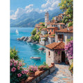CHENISTORY Painting By Number Seaside  Landscape For Adults Picture By Numbers House Paint On Canvas DIY Frame Home Decoration