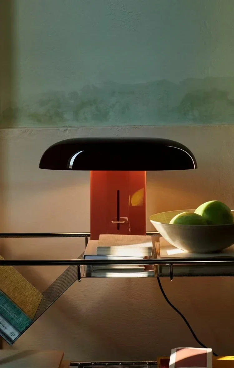 Italian Wrought Iron Table Lamp Creative Mushroom Shaped Design Living Room Bedroom Decoration Indoor LED Lighting Fixtures