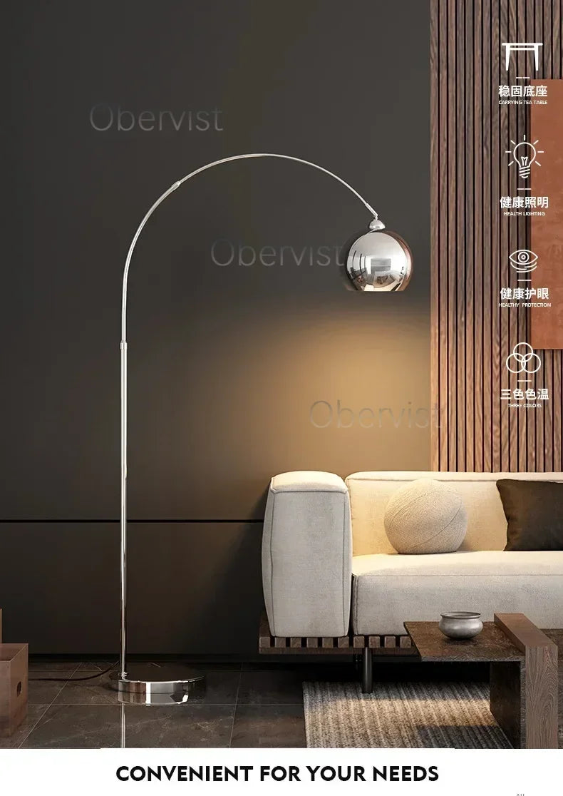 Italian Light Luxury Fishing Floor Lamp Nordic Living Room Simple Modern Design Bedroom Sofa Side Standing Lights