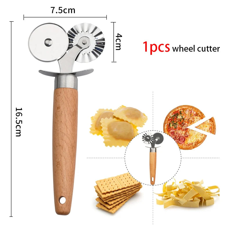 Gnocchi and Butter Board Wooden Set Italian Pasta Making Tools Ravioli Mold Cutter for Homemade Cavatelli Garganelli Pasta Maker