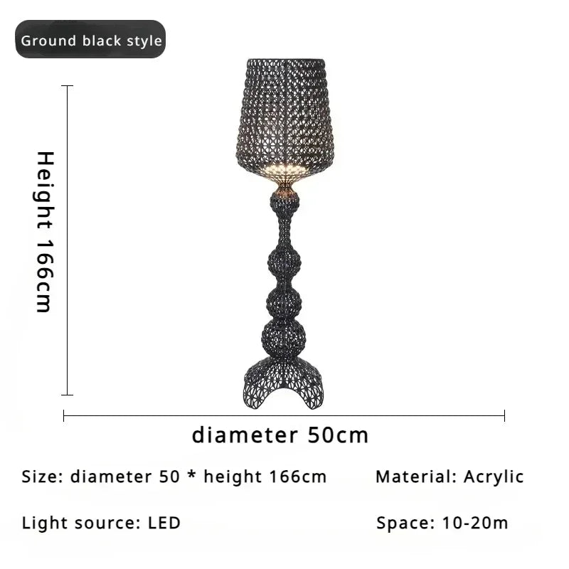 Italian Minimalist Living Room hollow LED Floor Lamp Hotel Decorative Modern Bedroom sofa Study Hollow Wine Atmosphere Light