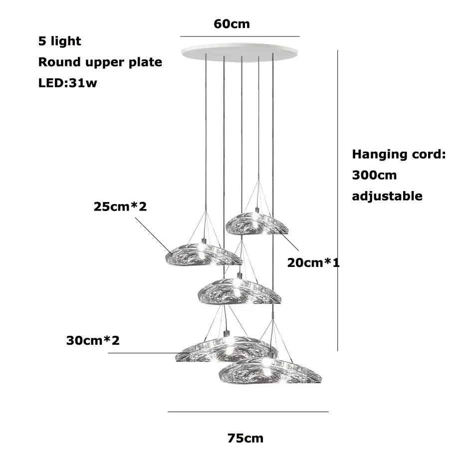 Italian Designer Living room Pendant Light Modern Home Decor Bedroom Kitchen Dining Room Chandelier Stairs Loft Lighting Fixture