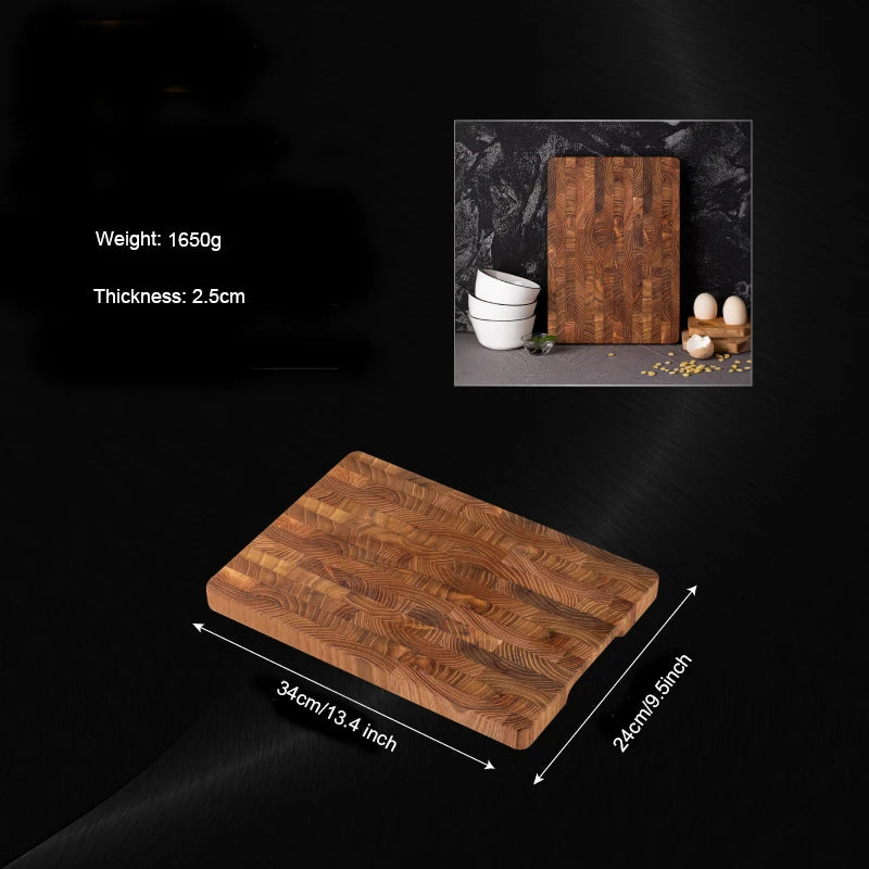 Large Size,High Quality Teak Wood Cutting Board:16.5*11.8 Inch/13.3*9.5 Inch,1 Inch Thick，Suitable For Christmas，Halloween