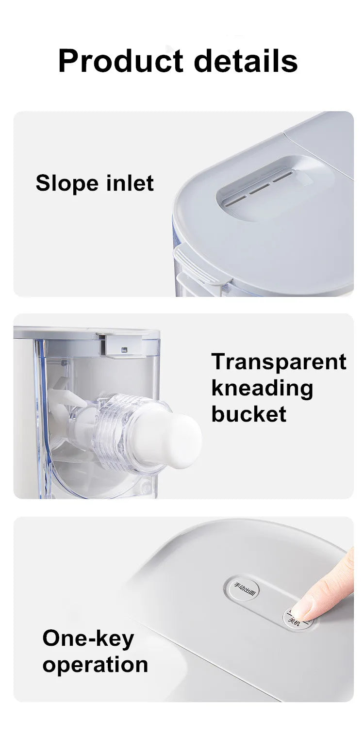 Automatic Pasta Maker Household Pasta Noodle Maker Dumpling Intelligent Noodle Making Machine Electric Dough Mixer 13 Molds