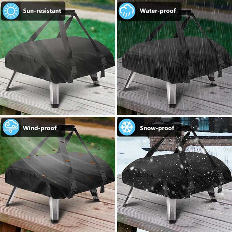 Pizza Oven Cover 210D Oxford Compatible Koda 12 16 Outdoor Sunscreen Protective Dustproof Waterproof Grill Case Bbq Accessories