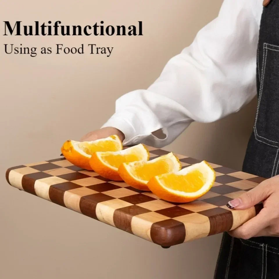 Solid Wood Cutting Board Kitchen Wear Resistant Durable Sturdy and Stable Cutting Board Minimalist Modern Style Chopping Pad