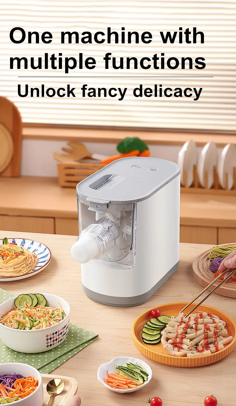 Automatic Pasta Maker Household Pasta Noodle Maker Dumpling Intelligent Noodle Making Machine Electric Dough Mixer 13 Molds