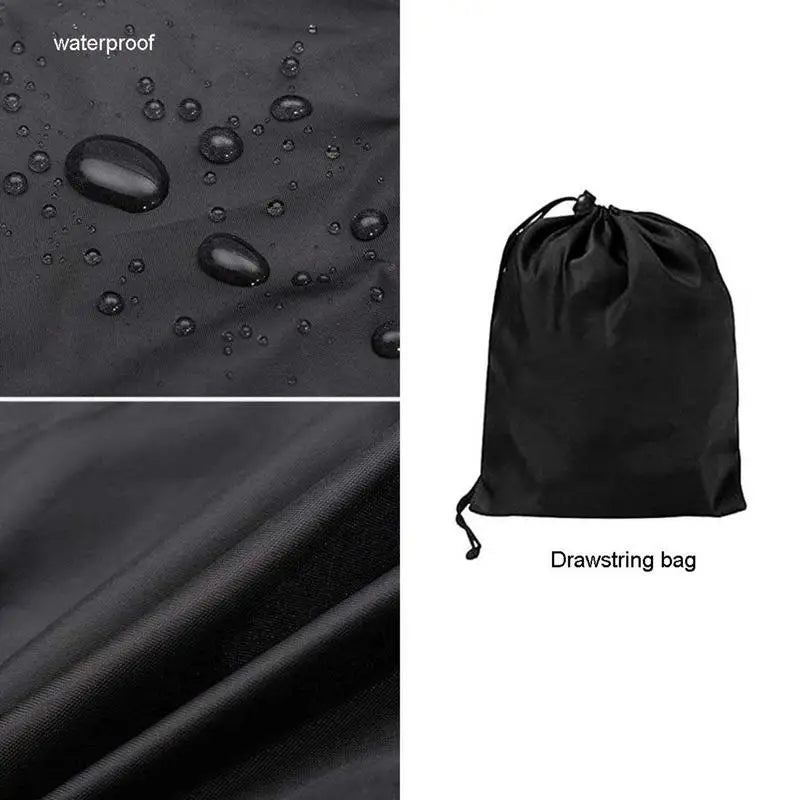 Pizza Oven Cover Waterproof Dustproof Outdoor Protective Pizza Oven Cover Black Windproof Camping Accessories For BBQ Camping RV