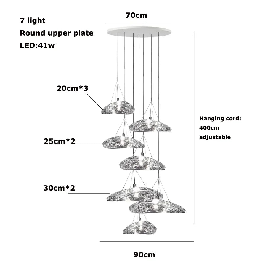 Italian Designer Living room Pendant Light Modern Home Decor Bedroom Kitchen Dining Room Chandelier Stairs Loft Lighting Fixture