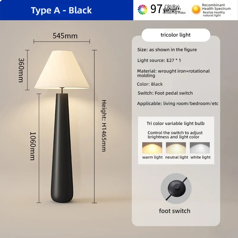 Italian Mushroom LED Floor Lamp Nordic Luxury Living Room Bedroom Floor Lamp Designer Sample Room Creative Simple Standing Lamp