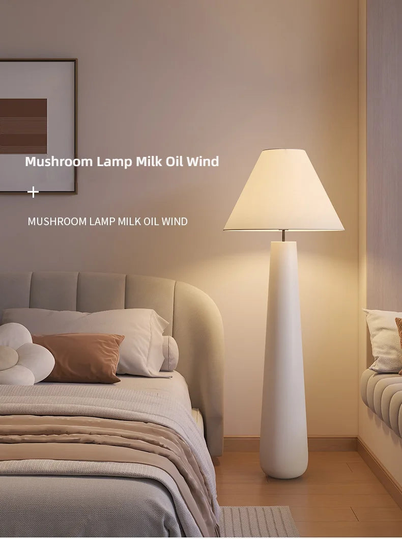 Italian Mushroom LED Floor Lamp Nordic Luxury Living Room Bedroom Floor Lamp Designer Sample Room Creative Simple Standing Lamp
