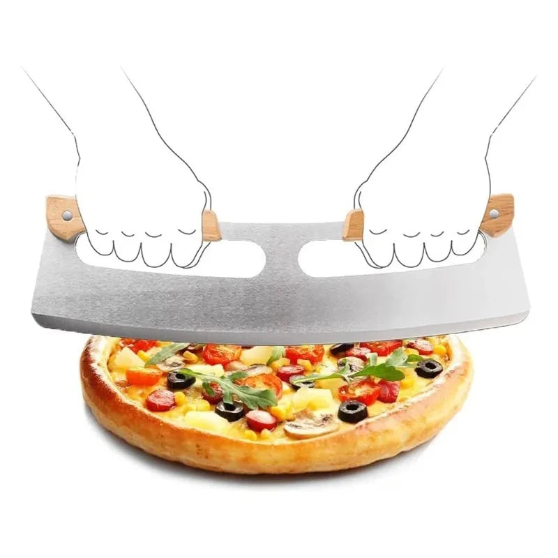 Pizza Oven Accessories Supplies Pizza Wheel Server Oven Brush Pizza Cutter Rocker Pizzas Peel Shovel for  Kitchen Outdoor Grill