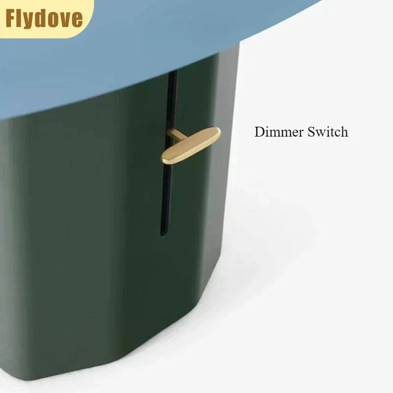 Italian Wrought Iron Table Lamp Creative Mushroom Shaped Design Living Room Bedroom Decoration Indoor LED Lighting Fixtures