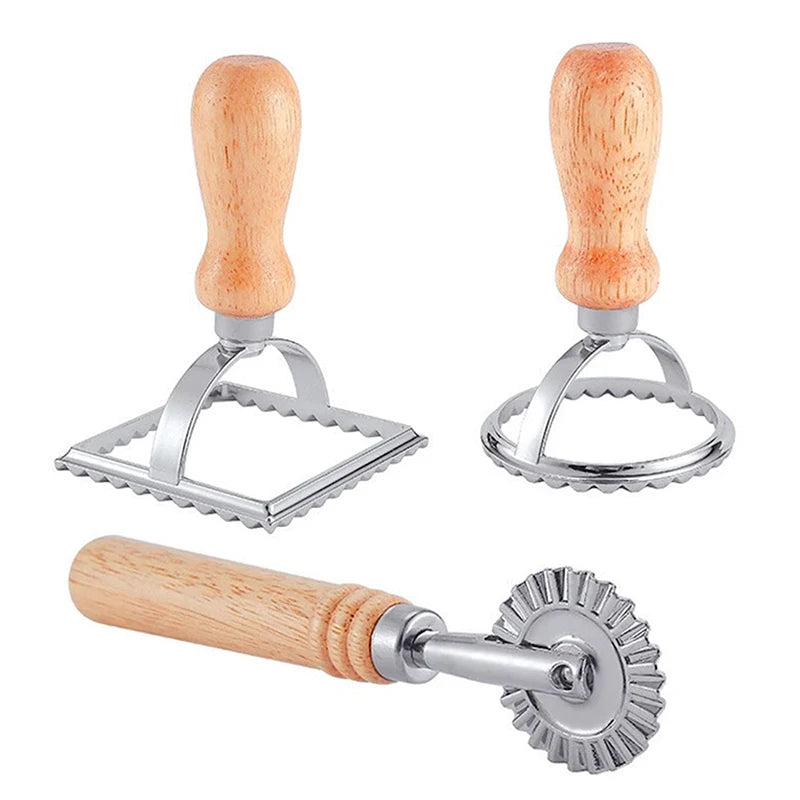 Ravioli Cutter Set Includes Pasta Press, Mold, and Attachment Tools Complete DIY Making Kit