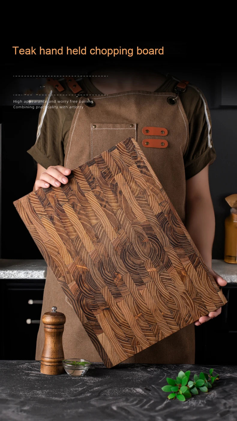 Large Size,High Quality Teak Wood Cutting Board:16.5*11.8 Inch/13.3*9.5 Inch,1 Inch Thick，Suitable For Christmas，Halloween