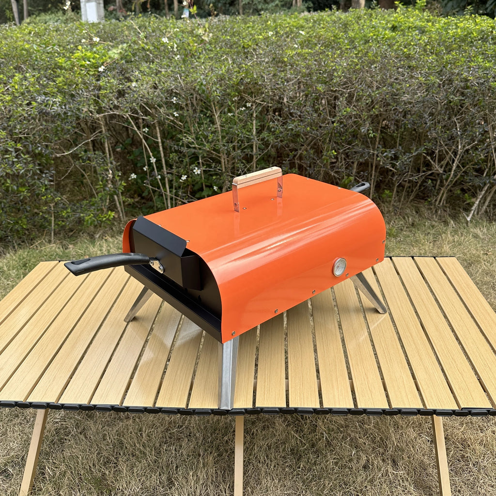 2025 New Factory-Sold Camping Oven Metal Stove For Pizza Bread BBQ With Pizza Stone Accessory Wood Fired New Method Baking