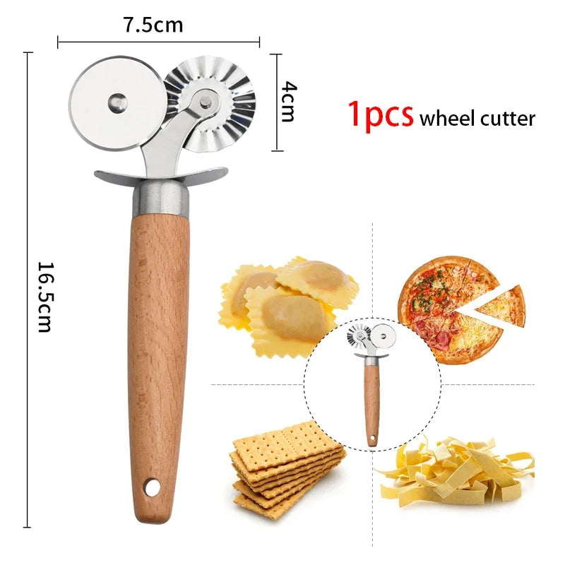 Gnocchi and Butter Board Wooden Set Italian Pasta Making Tools Ravioli Mold Cutter for Homemade Cavatelli Garganelli Pasta Maker