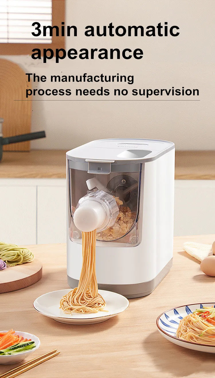 Automatic Pasta Maker Household Pasta Noodle Maker Dumpling Intelligent Noodle Making Machine Electric Dough Mixer 13 Molds
