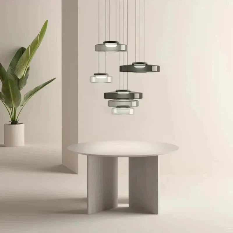 Italian Colored Glass Pendant Light Minimalism Home Decoration Living Room Dining Room Ceiling Hanging Lamp kitchen accessories