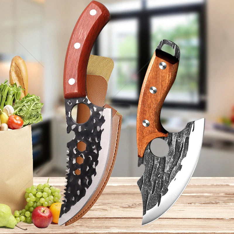 Multi-purpose Kitchen Knife Fish Scale Meat Cleaver Slicing Knife Stainless Steel Boning Knife Butcher Knife Kitchen Supplies