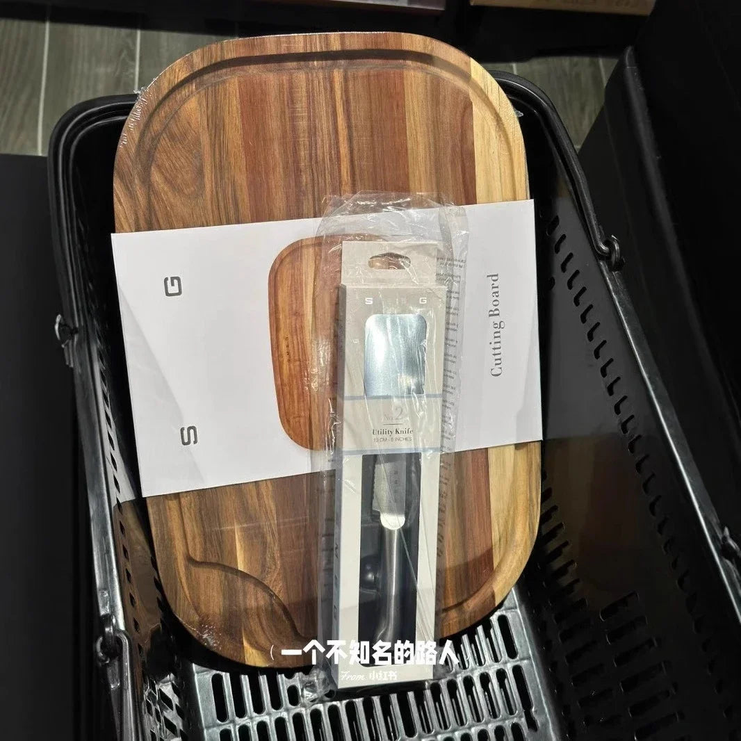 Italian Brand Solid Wood Rectangular Chopping Board Household Cutting High Quality  Kitchen Supplies Acacia Wood Sticky Board