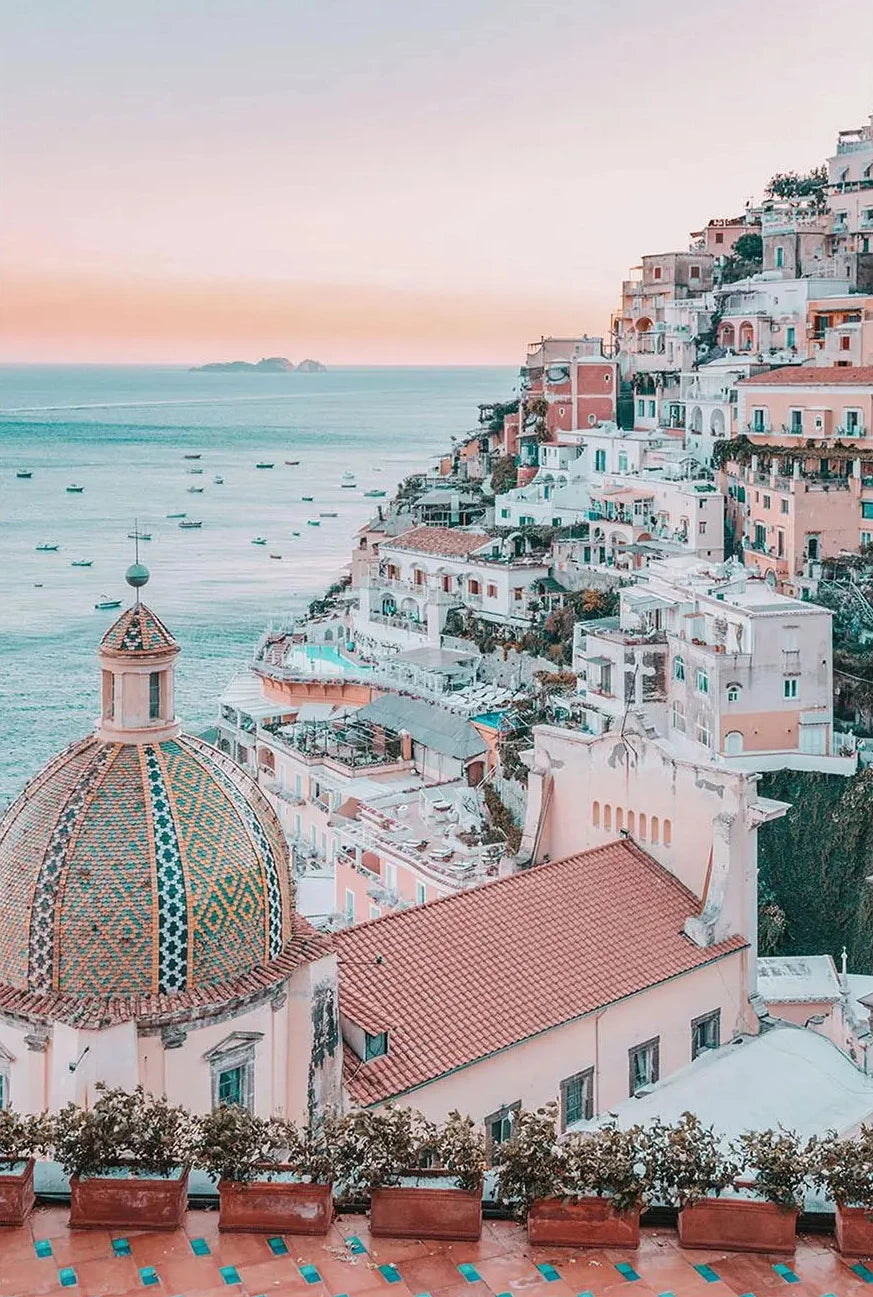 Colorful Italian Cityscape Canvas Print Poster Venice Milan Florence Naples Street View Art Vibrant Travel Wall Decor for Home