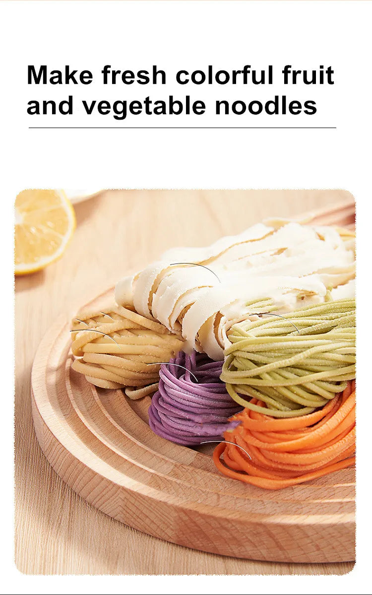 Automatic Pasta Maker Household Pasta Noodle Maker Dumpling Intelligent Noodle Making Machine Electric Dough Mixer 13 Molds