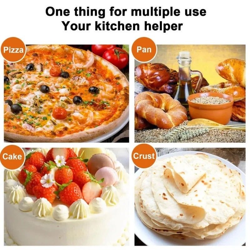 Pizza Oven Accessories Supplies Pizza Wheel Server Oven Brush Pizza Cutter Rocker Pizzas Peel Shovel for  Kitchen Outdoor Grill