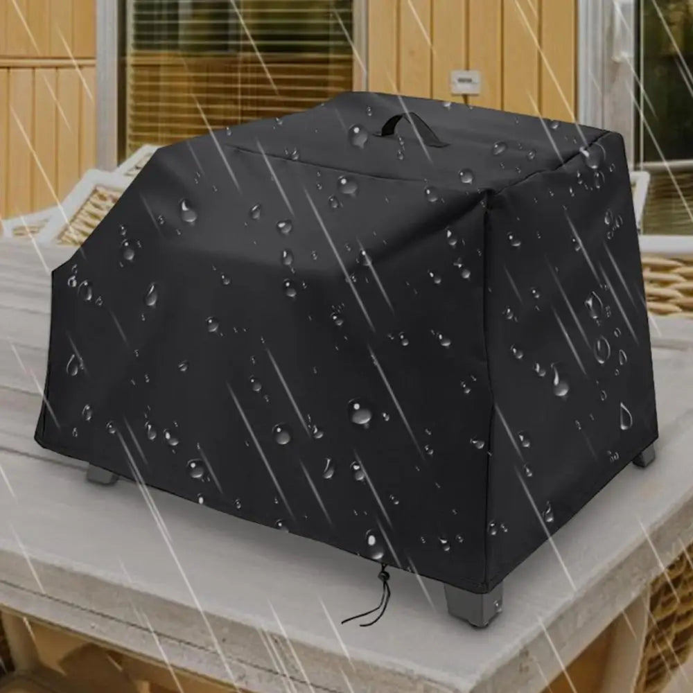 Pizza Oven Cover Waterproof Dustproof Outdoor Protective Pizza Oven Cover Black Windproof Camping Accessories For BBQ Camping RV