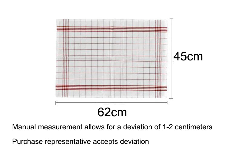 45x62cm Large Cotton Kitchen Towel Soft Dishcloth Super Absorbent Kitchen Cloth Home Cleaning Scouring Towel Washing Dish Cloth