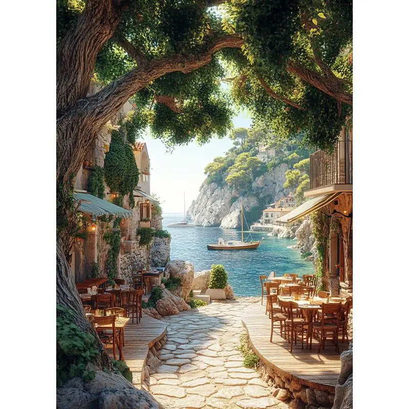 CHENISTORY Painting By Number Seaside  Landscape For Adults Picture By Numbers House Paint On Canvas DIY Frame Home Decoration